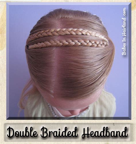 Double Braided Headband Short Hair For Kids Kids Hairstyles