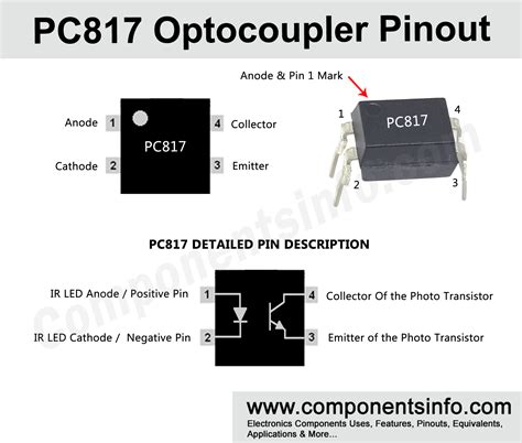 Pc817 Optocoupler Pinout Datasheet Equivalent Features And Other