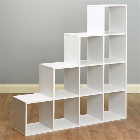 Sale Hartleys White 10 Cube Shelving Unit Home Furniture Storage