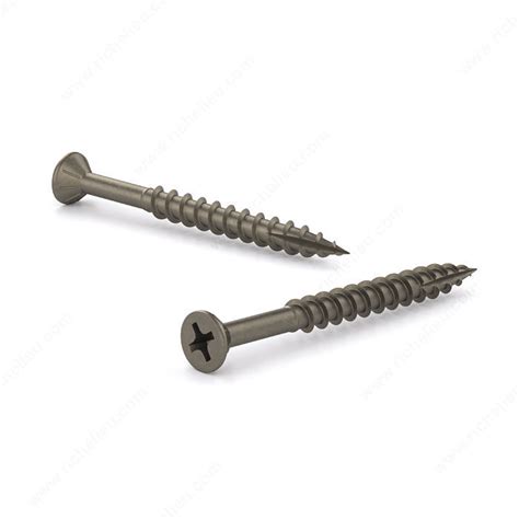 Black Phosphate Wood Screw Flat Head With Nibs Phillips Drive Coarse