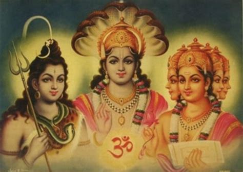 Trimurti — Brahma The Creator Vishnu The Preserver Shiva The