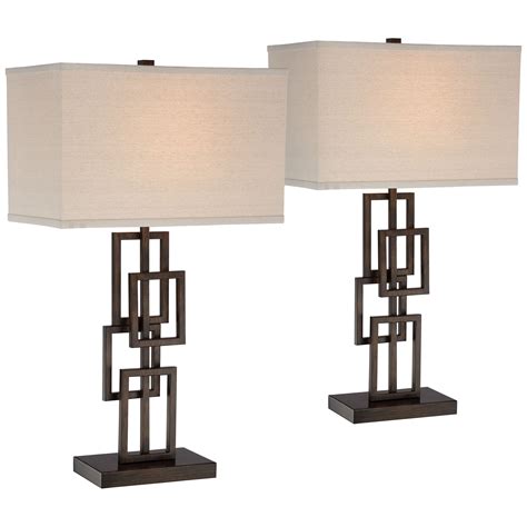 360 Lighting Kory Industrial Table Lamps 26 12 High Set Of 2 Dark