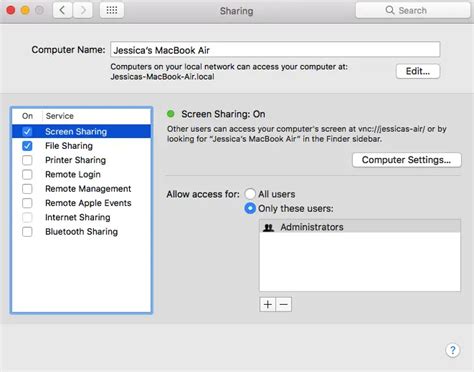 How To Share Your Macs Screen On Macos Sierra