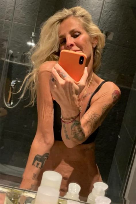 Ulrika Jonsson Shows Instagram Fans Her Many Tattoos In Bra Selfie