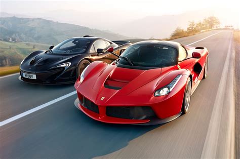 Amazing Side By Side Ferrari Laferrari And Mclaren P1 High Quality