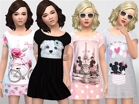 Sims 4 Ccs The Best Girls Summer Dress By Pinkzombiecupcake