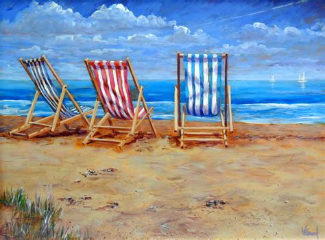 Beach Chair Painting At Explore Collection Of