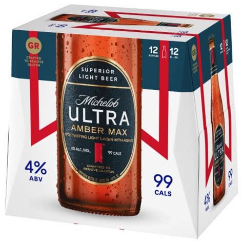 Michelob Ultra Amber Max Light Beer 12 Pk 12 Fl Oz Ralphs