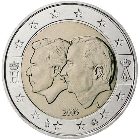 Moneta 2 Euro Re Belgio 2000 Valore