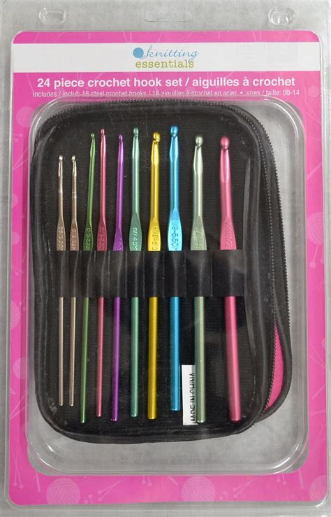 Are you afraid it will be too hard? Knitting Essentials Crochet Hook Set 24 piece sizes 00-14