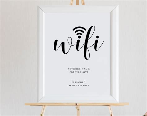 Download And Print This Free Printable Wifi Password