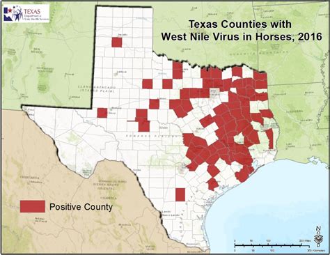 2016 Texas West Nile Virus Maps Zika Virus Texas Map Free Printable