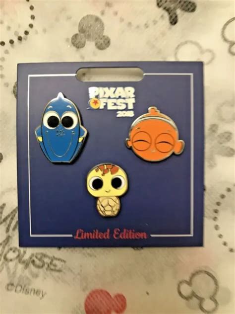 Finding Nemo Dory Squirt Pixar Fest Disneyland Disney Le Pin Set £20 05 Picclick Uk