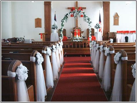 Church Pew Wedding Decoration Ideas