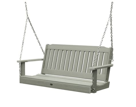 Highwood Lehigh Poly Porch Swing In Eucalyptus New