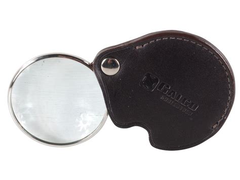 Galco Folding Pocket Magnifying Glass 3x Leather Brown Mpn Sl815dh