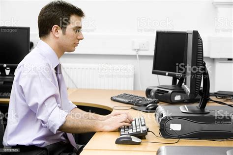 Microsoft removed the picture manager, as the basic image editing tools which were included there now on the next screen, select run from my computer for microsoft office picture manager and not. Adult Education A Male Office Worker At His Desk Stock ...