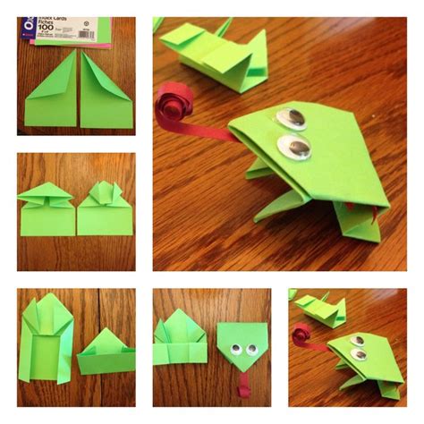 Origami Frogs Step By Step First Day Of School Presents Igel