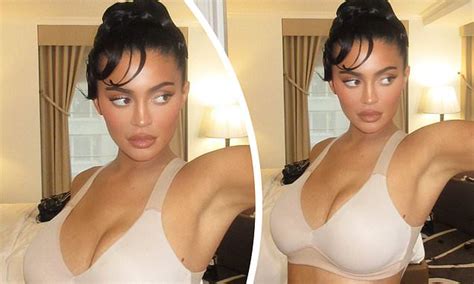 Kylie Jenner Puts On A Very Busty Display As She Flashes Her Bra And