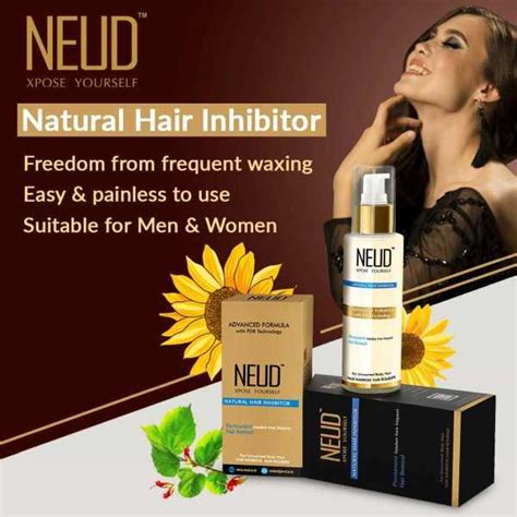 NEUD Natural Hair Inhibitor Permanent Removal Cream 100 Gm JioMart