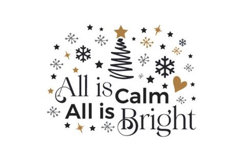 Download All Is Calm All Is Bright Free And Premium Svg Cut Files