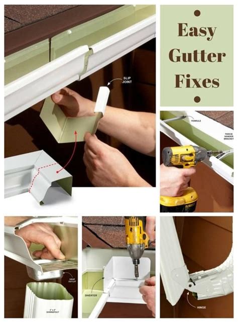 The reason why the roof valley is such a vulnerable area of the roof has to do with all the rainwater and/or melting snow that accumulates and flows through the valley of the roof before draining into the gutters. Easy Gutter Fixes You Can DIY | Gutters, Gutter repair ...