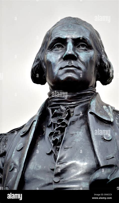 London England Uk Statue Of George Washington 1732 99 In Trafalgar