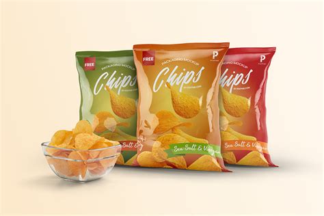 Free Chips Bag Packaging Mockup On Behance