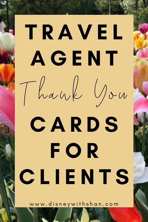 Thank You Cards Digital Travel Agents Etsy Travel Agent Thank You