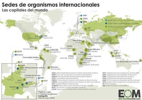 ¿dónde Están Las Sedes De Las Organizaciones Internacionales Mapas