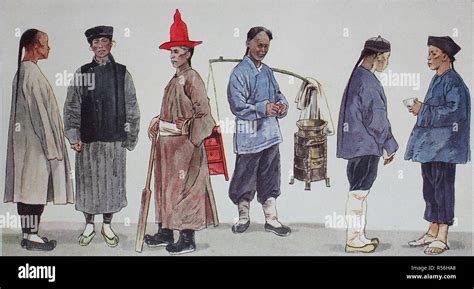 Clothing Fashion In China Around The 19th Century Folk Costumes