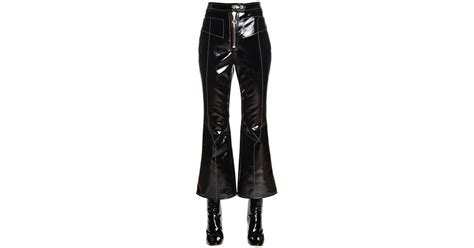 Lyst Ellery Stretch Faux Patent Leather Pants In Black