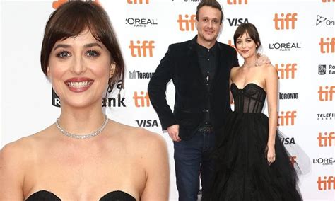 Dakota Johnson In A Gorgeous Black Dress Shades Darker Casey Affleck Long Slip Casual