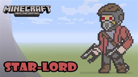 Minecraft Pixel Art Tutorial And Showcase Star Lord Guardians Of The
