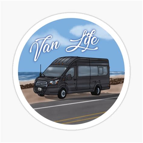 Van Life Ford Transit Sticker For Sale By Mammanophotog Redbubble