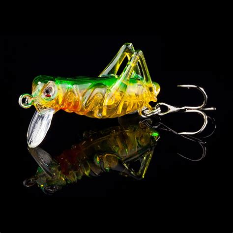4cm 3g Grasshopper Insects Fishing Lures Flying Wobbler Lure Hard Bait