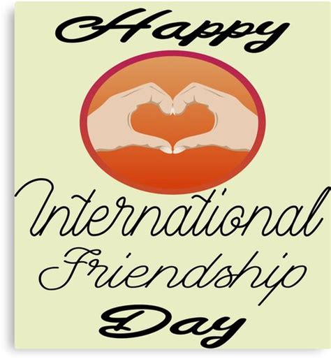 Know the history and significance of this day national best friends day is celebrated each year in the usa on june 8. "Happy International Friendship Day 2020" Canvas Print by ...