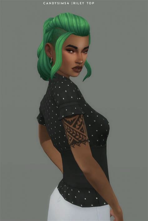 Riley Top At Candy Sims 4 Sims 4 Updates
