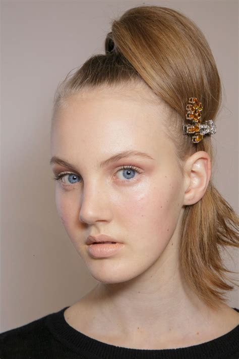 High Ponytails Were Given A Twist At Prada With Some Stunning Crystal