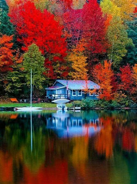 Absolutely Beautiful Autumn Lake Beautiful Landscapes Autumn Scenery