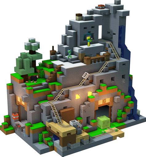 The Mountain Cave Minecraft Lego Set Made Entirely In Minecraft R