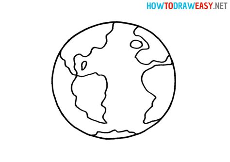 How To Draw The Earth For Kids How To Draw Easy