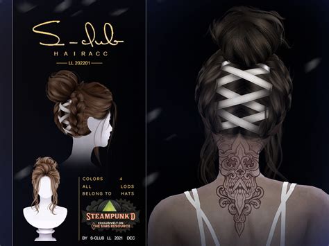 The Sims Resource Steampunk D Hair Accessories By S Club