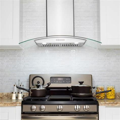 Akdy 30 In Convertible Stainless Steelclear Wall Mounted Range Hood