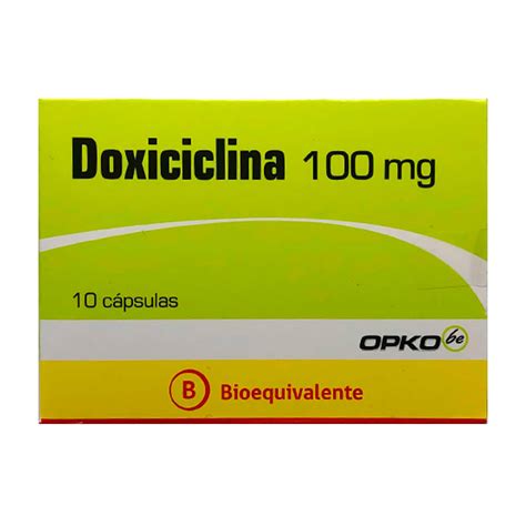 Doxiciclina 100 Mg 10 Capsulas Farmacias Vivas