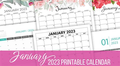 January 2023 Calendar Monday Start Hoicay Top Trend News
