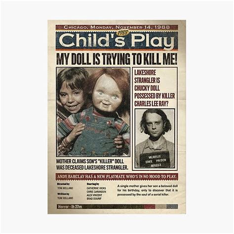 Childs Play 1988 Chucky Good Guys Doll Photographic Print For Sale