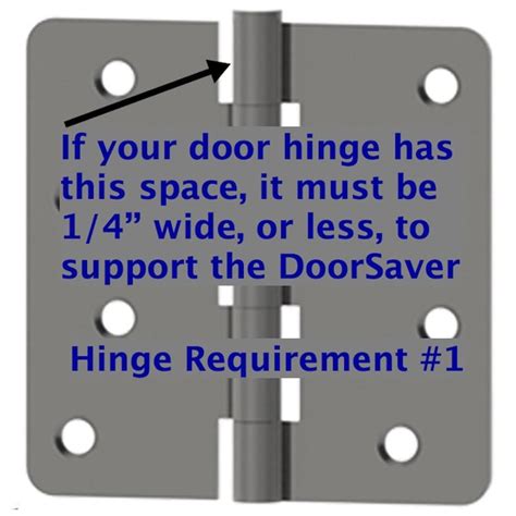 Doorsaver 12 In Satin Nickel Hinge Pin Door Stop At