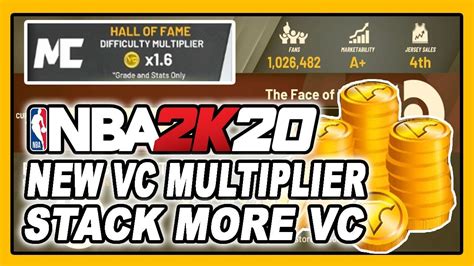 Nba 2k20 New Vc Multiplier Stack Method After Update Almost 2x Vc