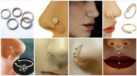Trendy Nose Pins Beautiful Nose Ring Type Studs For Girls And Women